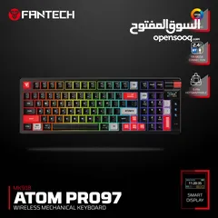  8 FANTECH MK918 ATOM PRO97 WIRELESS MECHANICAL GAMING KEYBOARD WHITE كيبورد فانتيك الجديد المميز