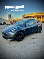  1 Tesla model Y LONG RANGE 2022 فحص توب نضافه بسعر مغري