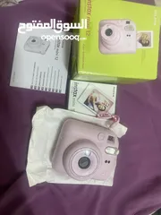  2 كمره تصوير فوريه بلون الوردي مع 10 أفلام و صور instax mini 12 camera with 10 film sheets