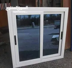  3 ابواب الامنيوم وشبابيك