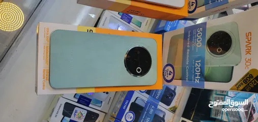  1 موبايل TECNO SPARK 30C  رام 8 / ذاكرة 128 / كاميرا 50MP بسعر ناااار
