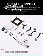  5 مبرد مائي أصلي للمعالجات COOLMAN 240MM ARGB GAMING LIQUID COOLING FOR AMD & INTEL LGA1700 CPU
