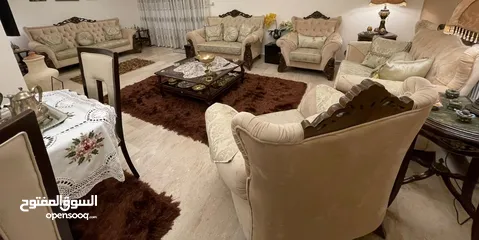  4 طقم صالون 9 مقاعد تفصيل شبه جديد