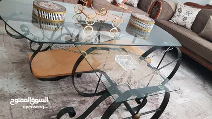  2 اثات منزل مستعمل طربيزات مع كورنر