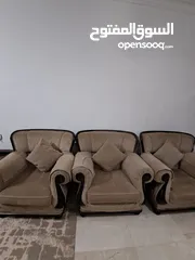  2 طقم كنب خشب زان من النوع الثقيل مجدد  الرقم واتس اب فقط