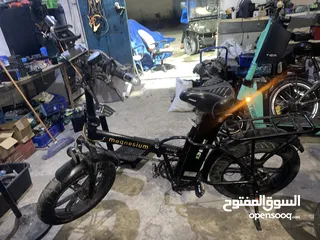  1 بسكليت كهرباء عجل عريض 48 فولت