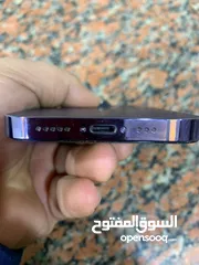  9 ايفون 14 برو  iphone  وكالة لا شخوط مو مصلح نهائي بحال الجديد معو شاحط اصلي  وكفرات عدد 2 اصلي