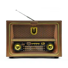  1 راديو حجم كبير كلاسيك مميز لعشاق القطع الراقيه بمميزات حديثة  سماعة ستيريو Am .Fm.SW MP3 بلوتوث