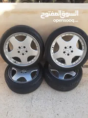  2 جنط مرسيدس بلاطة