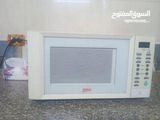  2 غاز أيطالي ست عيون +ميكرويف سوني ابيض ممتاز
