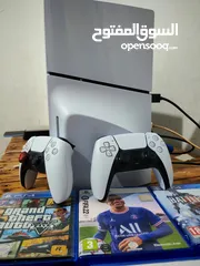  1 PS5 بمدخل CD مستخدم شبه حديد