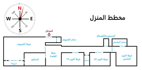  9 شقة طابق اول جنوبية غربية (اسكان عالية) بحالة ممتازة