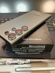  4 Samsung S23 Ultra 256 GB وارد شرق اوسط  مع الكرتونه ( وكااله )