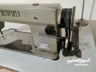  11 مكينة خياطه  Buttfrfly صناعه صيني ممتاز  تصلح استخدام صناعي او منزلي تحتوي على زيت وابر وبكرتين