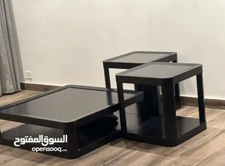  3 طاولات لون اسود