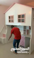  1 سرير بطابقين مع تخزين Bunk bed with storage