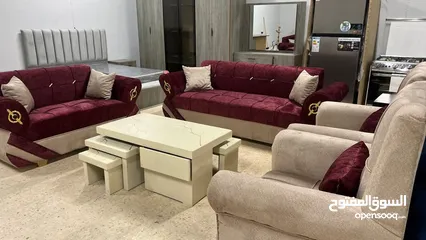  9 اطقم كنب اطقم كورنر غرف نوم طاولات
