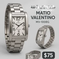  1 ساعة رجالية أنيقة – Matio Valentino – موديل MV-1008G