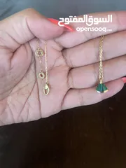  2 سنسال مستعمل استعمال خفيف - ماركة بولغري - موديل ملاكيت - تم وقف تصنيعه - أصلي 100٪؜
