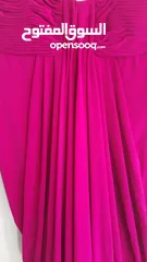  4 فستان طويل رسمي فوشيا اللون مستعمل للبيع size L