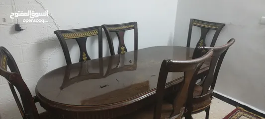 2 طاولة سفره حجم كبير 6 كراسي