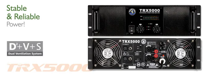  2 بور امبلفير Power Amplifier TRX5000 مضخم صوت