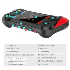  6 جهاز العاب الفيديو Retro SUP X7M Game Player 500