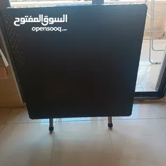  4 طاولة بلاستيك لون بني مع قاعدة جديدة