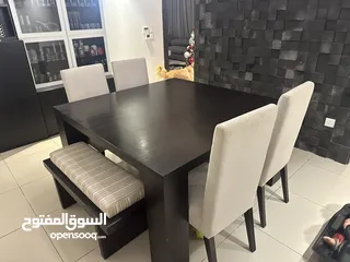  5 طاولة سفرة مع كراسي للبيع