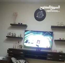  3 طاولة تلفزيون خشب لاتيه تقيل جدا استعمال خفيف