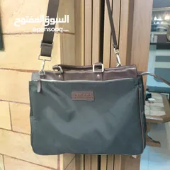 1 حقيبة جلد مع كتان نوع جالفاني GALVANNI اصليه جديده غير مستعمله نهائي