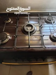  2 غاز خمس عيون  نظيف  شغال فرن فوق وتحت