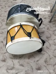  7 طبول للدبكات وزفات الاعراس شغل يدوي جلد طبيعي 100%