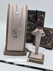  40 اكسسوار سلسال مع الحلق ماركات لويس فيتون وكارتير وديور وفالنتينو جميع الباراندات ماستر كوالتي