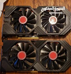  4 XFX RX580 8gb كرت شاشه