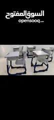  1 مكتب دراسي مع كرسي بحاله ممتازه