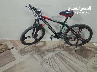  1 بسكليت نمره 26 غيارات 7 خلفي 3 أمامي جنط فراشه صنوبرص هيدروليك أمامي