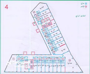  6 مكتب للبيع مساحة 63م قرب الدوار السابع بمجمع قيد الانشاء  (شركة حسين الحسيني للإسكان)