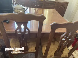  3 سفرة زان للبيع طاوله 7 كراسي