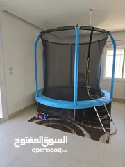  2 ترامبولين جديد عالي الجوده والمتانه وفخم للغايه مع نظام حماية متكامل 12 انش