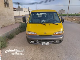 3 باص 2002- h100 ماتور27 عادي لمتد للبيع نقل مشترك عدد الركاب 5  موجود قاطع