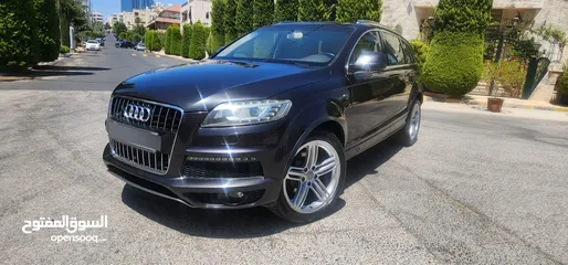  4 كاش أو اقساط من المالك AUDI Q7 2013 SLINE ممشى قليل 3.0cc سوبر تشارج فل كامل أعلى صنف فحص كامل