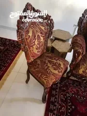  8 كنب تركي فاخر لغرفة الضيوف مكون من 9 مقاعد مع طاولات رخام