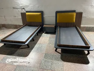  2 تخوت مفرد من شهوان مع فرشات