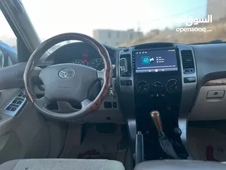  16 تويوتا برادو جيب موديل 2005  ليمتد من فحص كامل بحالة الشركة فل عدا الفتحة ممشى قليل لون فيراني بحالة