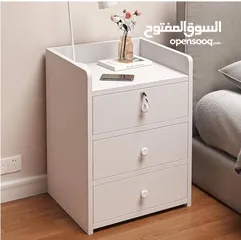  3 كامودينة خشبي مع قفل