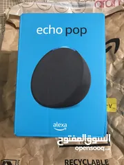 1 Introducing Echo Pop  Full sound compact smart speaker with Alexa  Charcoal سماعات اليكسا
