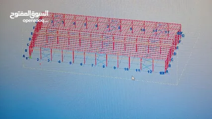  7 رسام 3D steel structure خبرة 5 سنوات  سرعة ودقة بلعمل
