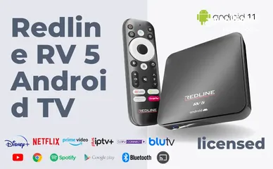  4 اقوى جهاز اندرويد بوكس (RV 5 Android TV (REDLINE فقط في ( الحزام الأزرق BLUE BELT )