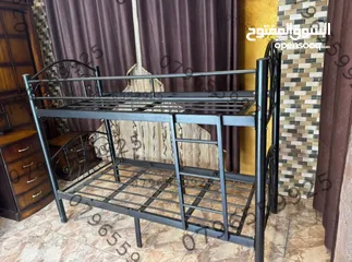  7 تخت مفرد  تخت طابقين وفرشات